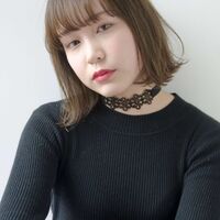 画像1645：ハイトーンミニボブ×裾カラー